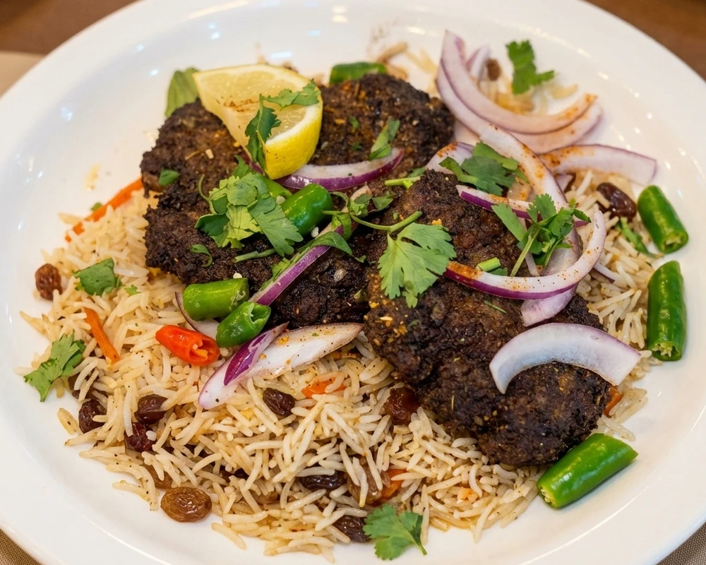 Peshawari Chapli Kebab - Afghan Pakistani specialty at Shinwari Karahi Castleridge Calgary