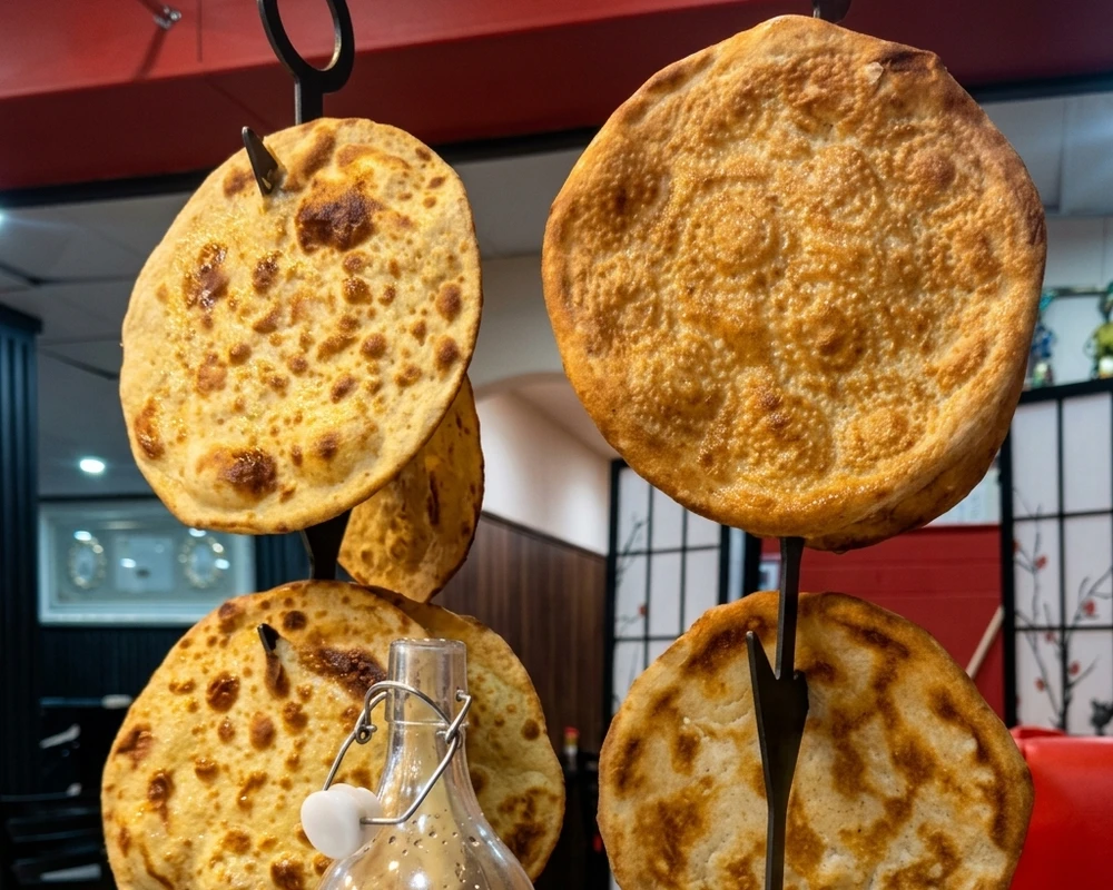 Fresh Afghani Naan at Shinwari Karahi Calgary